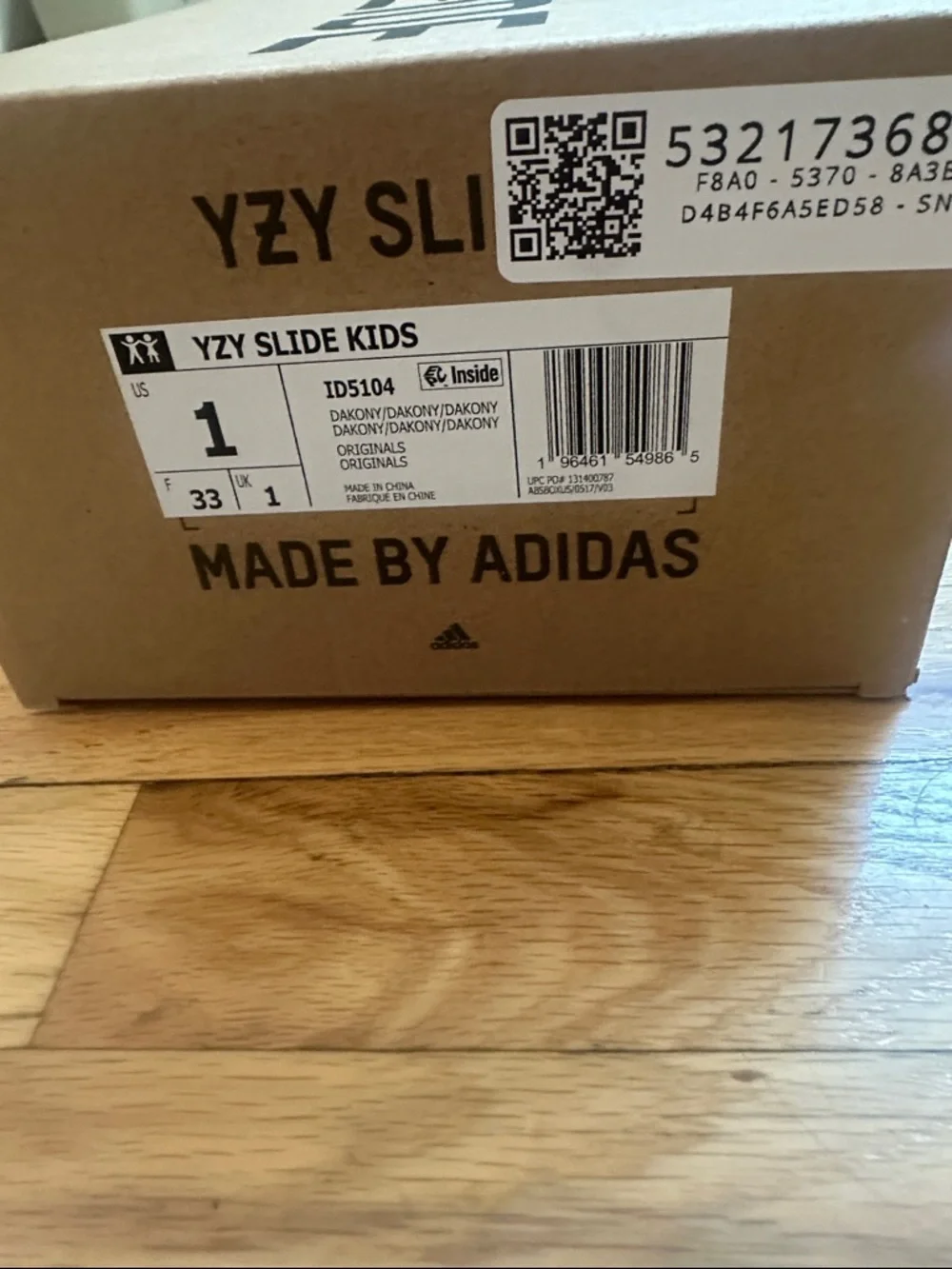 adidas Yeezy Slide Dark Onyx (Kids)